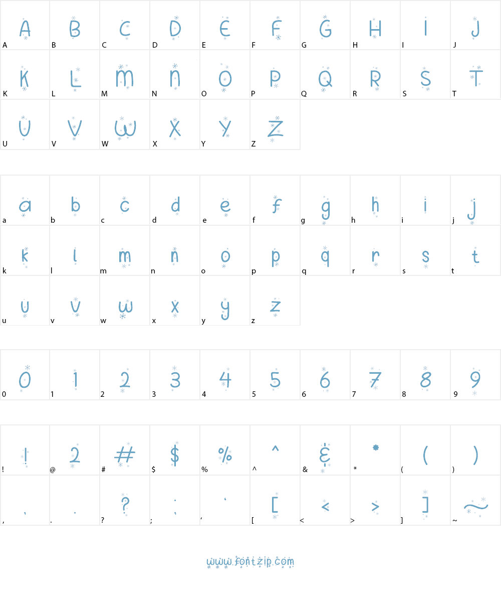 Merry Sugar Font Character